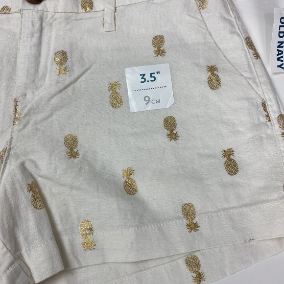 Old Navy Pineapple Print Shorts Women's Size 2 NWT - Picture 9 of 10